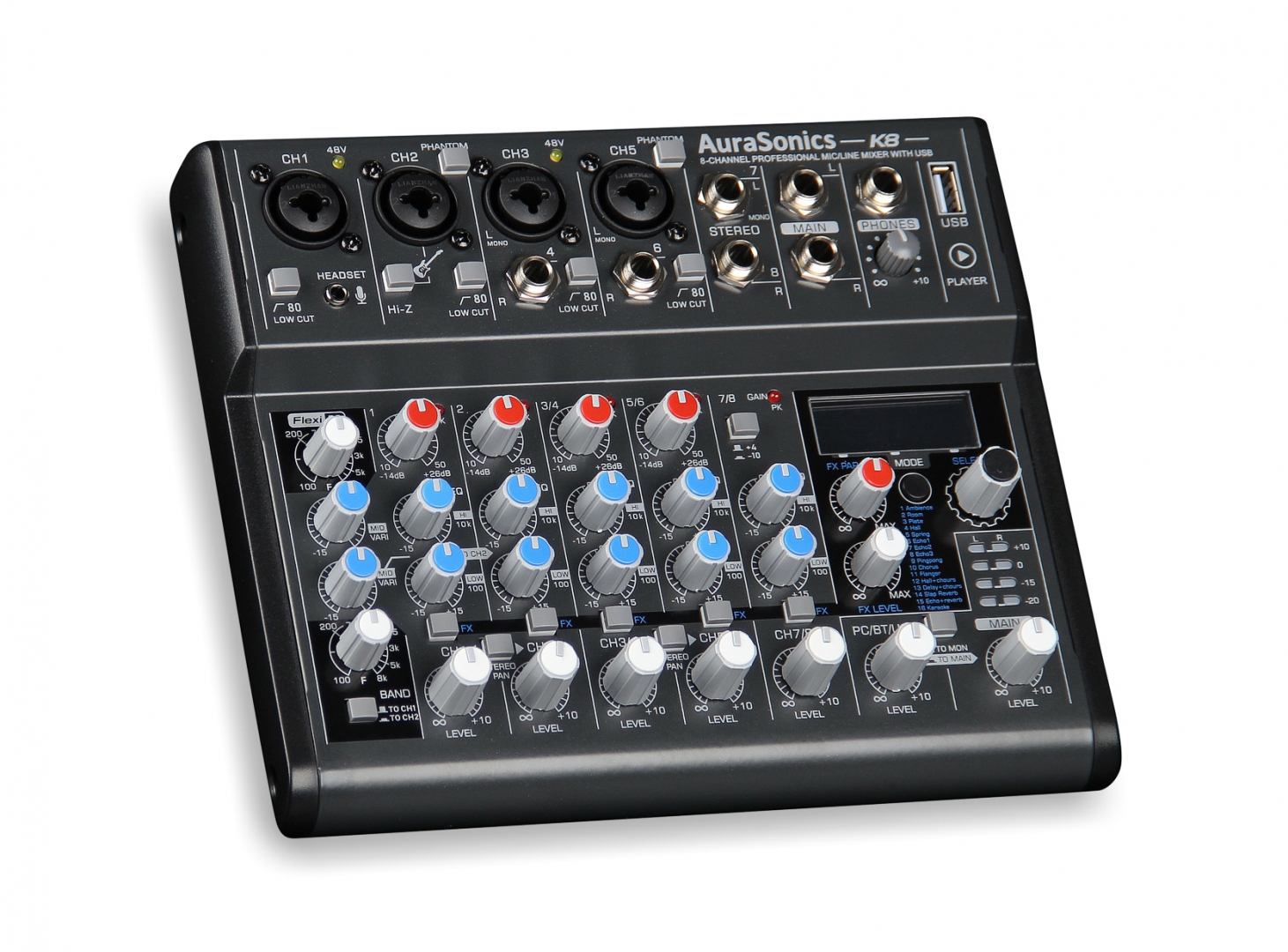 AuraSonics K8 компактный микшерный пульт в Снежинске