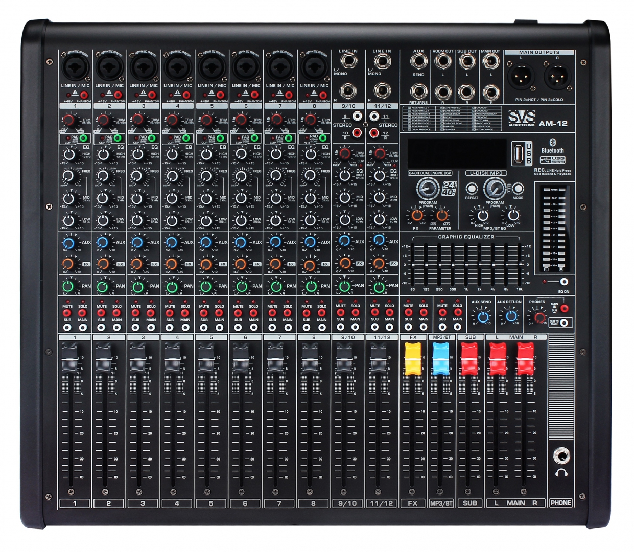 SVS Audiotechnik mixers AM-12 Микшерный пульт аналоговый, 12-канальный в Снежинске