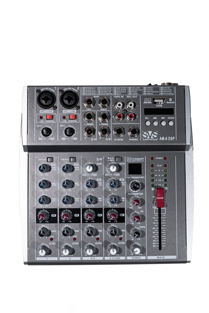 SVS Audiotechnik mixers AM-6 DSP Микшерный пульт аналоговый, 6-канальный SVS Audiotechnik mixers в Снежинске