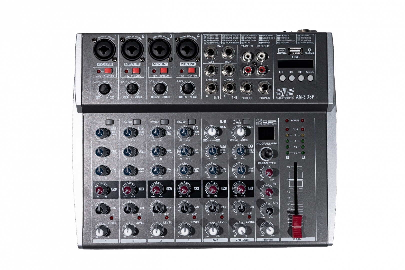 SVS Audiotechnik mixers AM-8 DSP Микшерный пульт аналоговый, 8-канальный в Снежинске