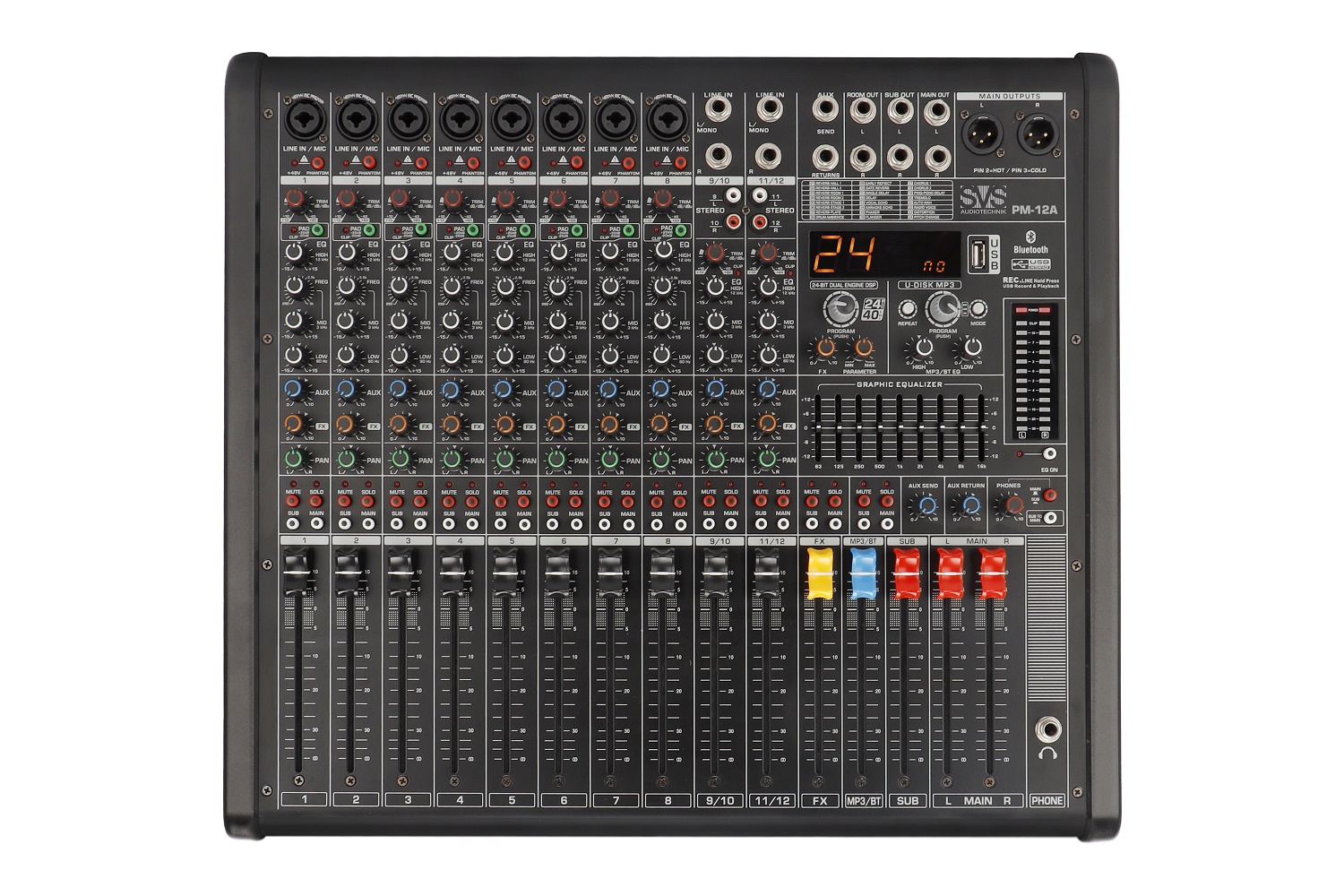 SVS Audiotechnik mixers PM-12A Активный аналоговый микшерный пульт, 12-канальный в Снежинске
